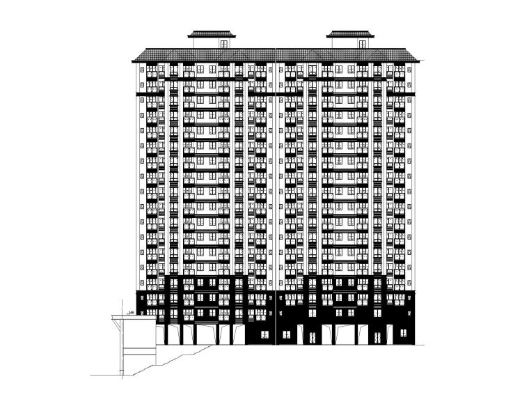 四川住宅建筑图纸资料下载-[四川]公共租赁住宅施工图CAD2019