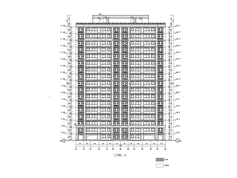 高层住宅平面施工布置图资料下载-[江苏]现代高层住宅建筑施工图CAD2020