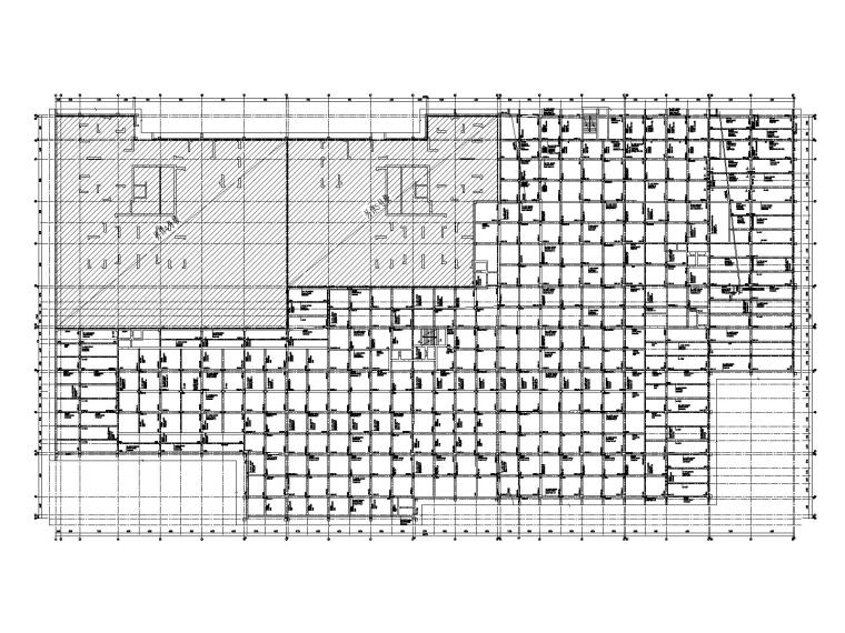 商场结构建筑施工图纸资料下载-2层框架结构商场+车库结构施工图2020