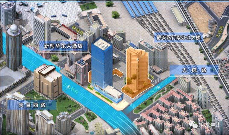 高架桥组织施工设计方案资料下载-基坑实例：上海某超深基坑围护设计方案