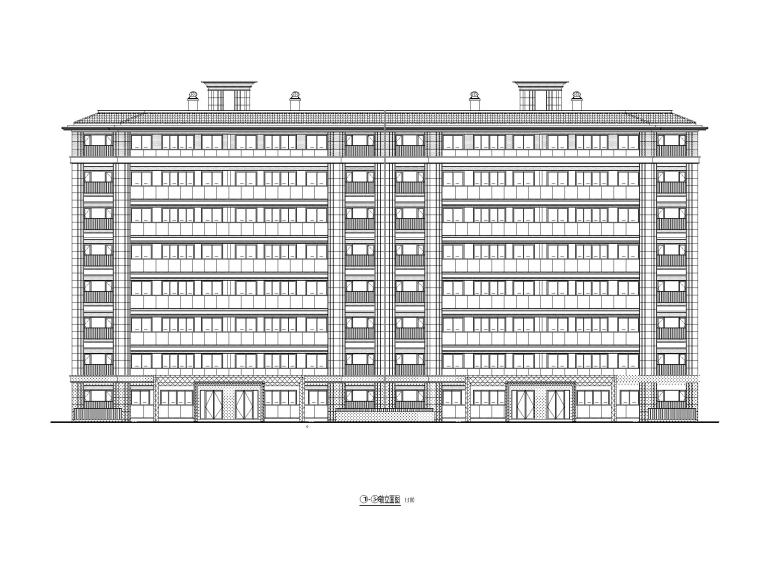 紫金轩新中式住宅施工图资料下载-[江苏]新中式洋房多层住宅施工图CAD2020