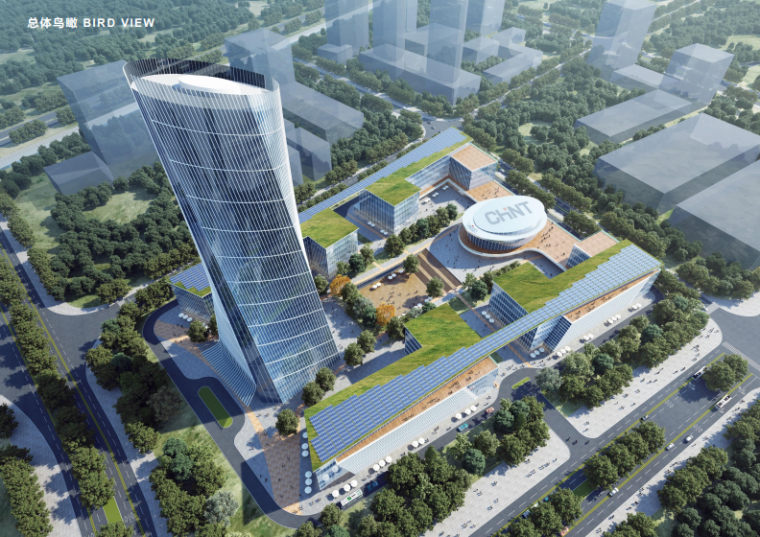 高层产业园cad资料下载-[杭州]高层产业园办公建筑设计文本PDF2019