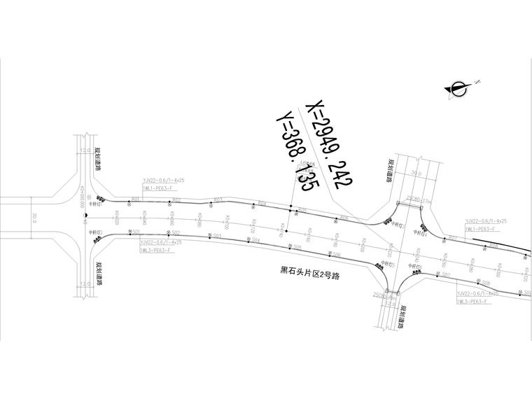 城市主干道管线施工图资料下载-[贵州]某道路的主干道电气施工图