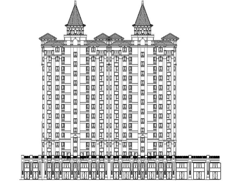 住宅车库cad图纸资料下载-[贵州]住宅幼儿园地下车库综合体建筑施工图