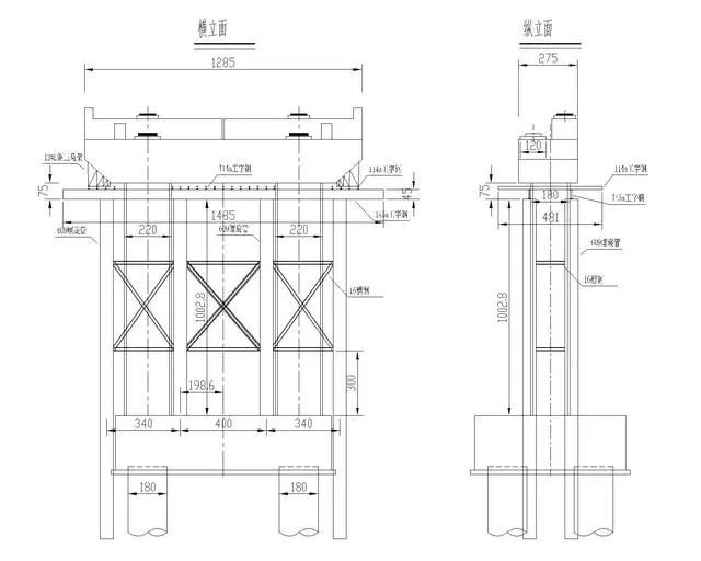 3米高内支模施工方案资料下载-水面桥梁桥墩盖梁施工方案