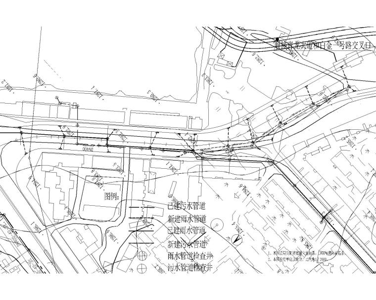 双向四车道路灯设计资料下载-[贵阳]双向四车道城市支路提升改造施工图