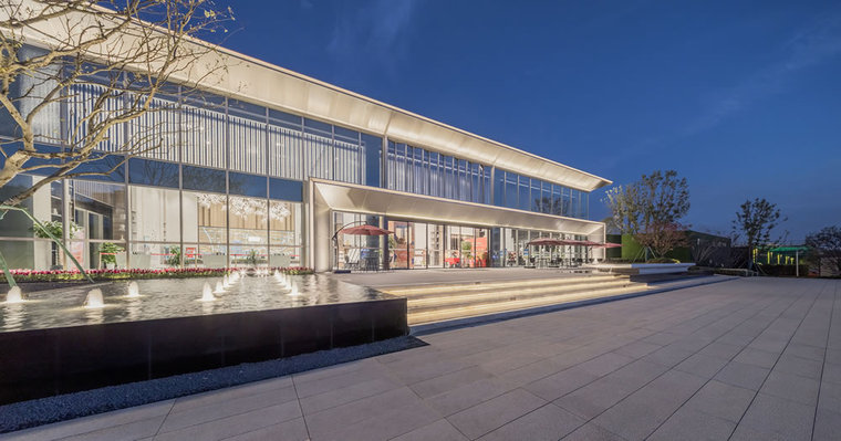 扬州海伦堡海悦国际展示范区景观-道田景观-商业环境案例-筑龙园林