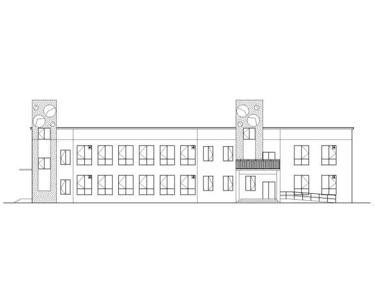 农村污水处理dwg资料下载-[贵州]农村安置房项目配套设施建筑施工图