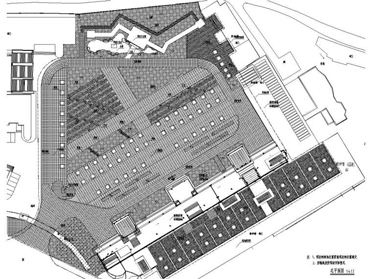 小区附属工程教学资料下载-某中学教学楼建设工程景观附属施工图2020年