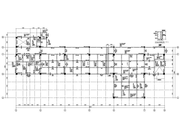 95平方施工图资料下载-3层框架结构教学楼结构施工图2021