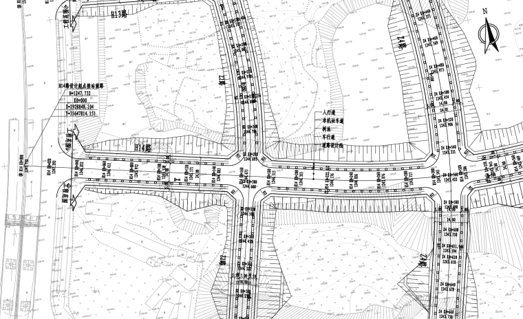 高铁站前规划设计资料下载-高铁站前加密路网道路施工图设计261P