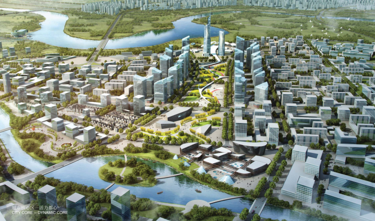 现代科技产业园景观资料下载-[辽宁]现代科技产业新城概念规划及城市设计