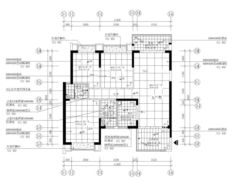5米公寓设计资料下载-[海南]公寓住宅室内四种户型室内设计图