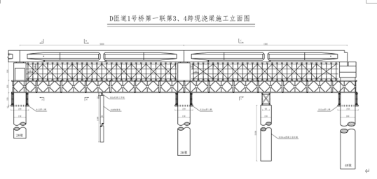 现浇支架门洞计算书资料下载-现浇箱梁桥跨高速门洞及满堂支架施工方案