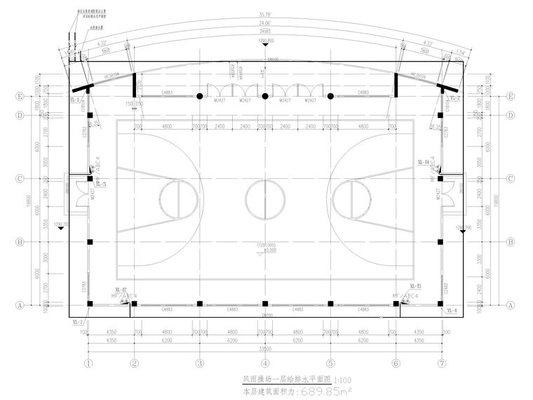 食堂消防给排水施工图资料下载-[贵州]小学建设工程给排水施工图