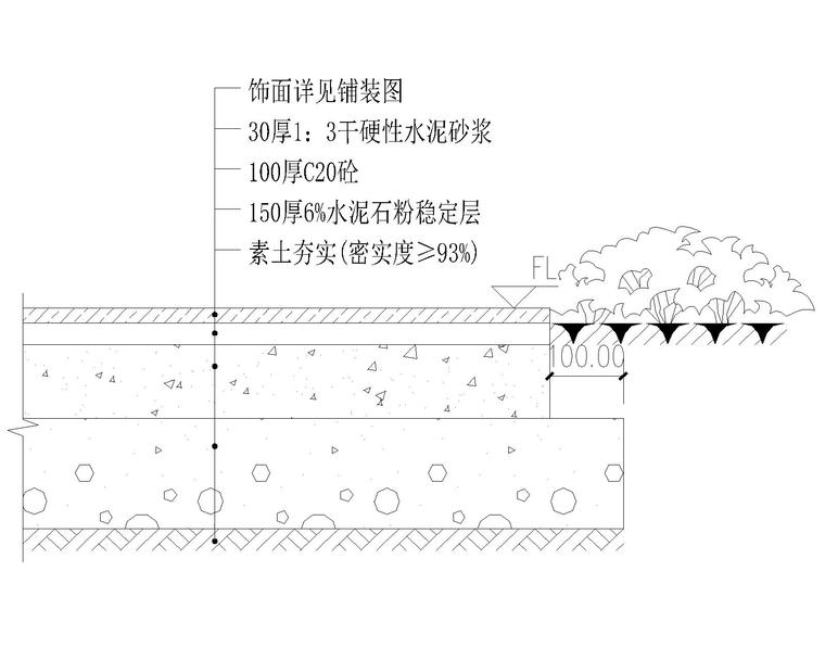 [贵州]p r停车场绿化种植景观施工图