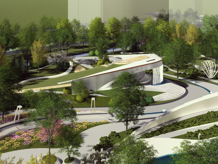 医院疗养中心设计方案资料下载-[山东]现代疗养花园医院景观方案设计2019