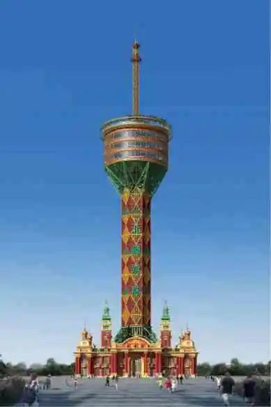 69米钢结构桁架施工方案资料下载-复杂高耸观光塔钢结构分析与设计