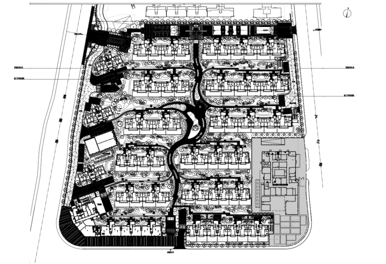 滨水住宅施工图设计资料下载-[浙江]现代风滨水住宅景观全套施工图设计