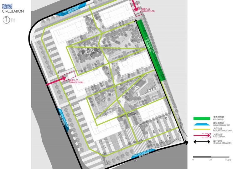 时代花都-现代简洁住宅景观方案设计 动线.png