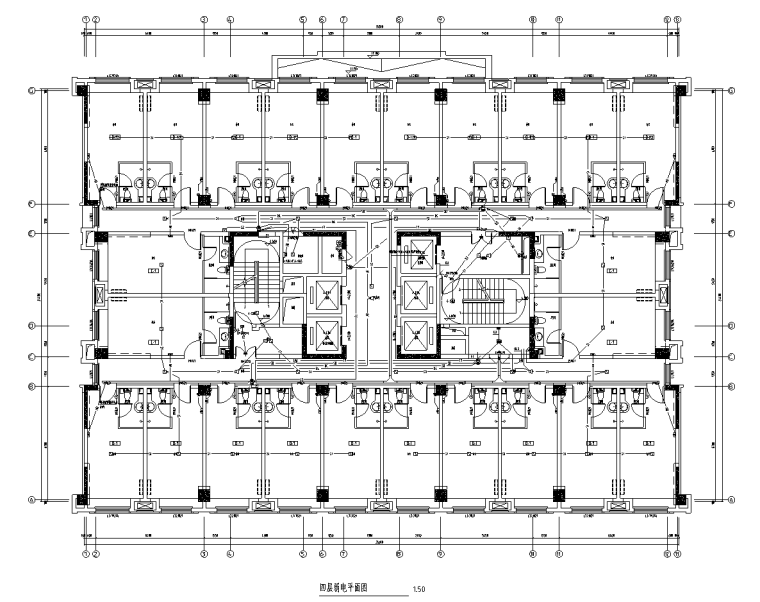 综合办公楼高层建筑图资料下载-贵州高层综合办公楼电气施工图