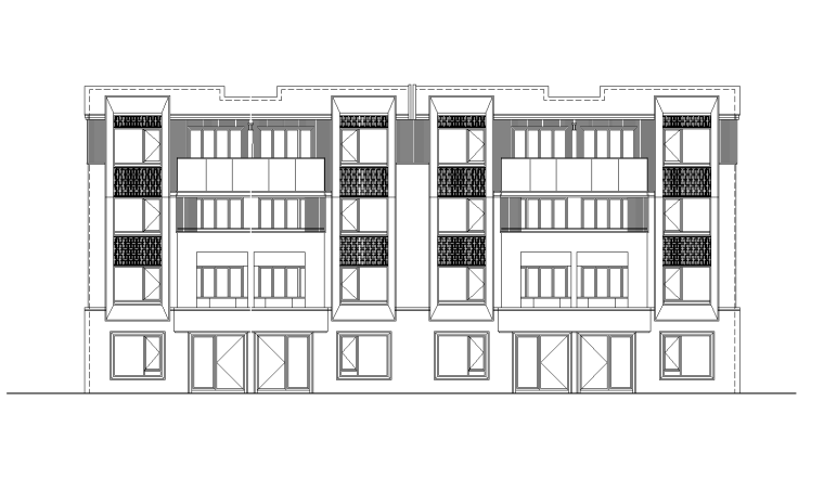 新中式别墅建筑设计施工图资料下载-[安徽]新中式风山地别墅小区建筑施工图设计