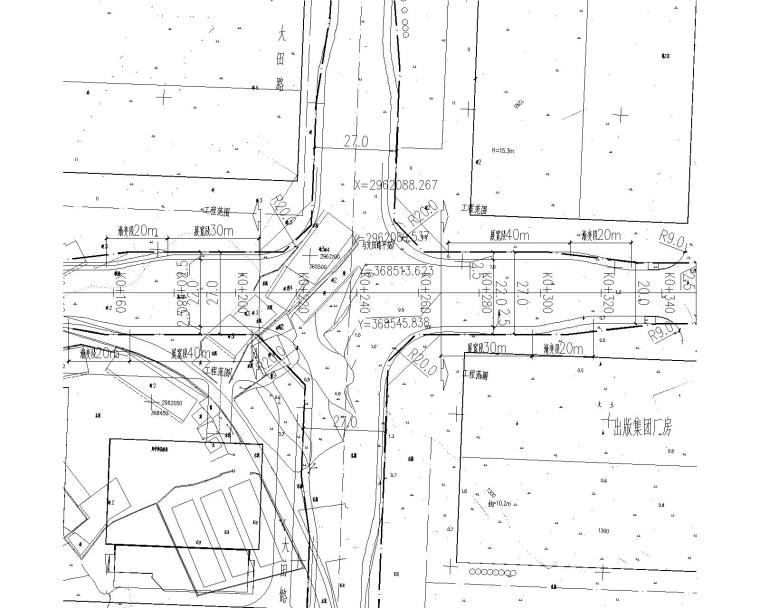接建建筑施工图资料下载-双向四车道产业园区道路施工图