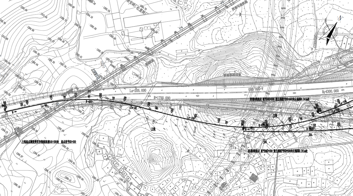 公路路线平面图图片