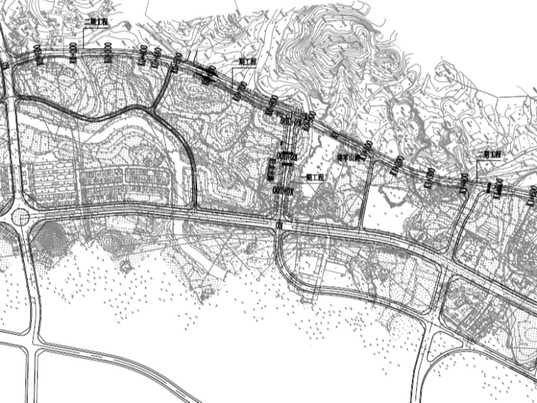 人行步道道路施工图资料下载-双向四车道道路施工图1~5册 