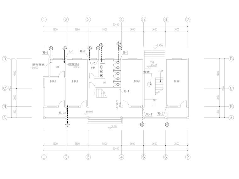 华为体验店施工图大样图资料下载-森林体验教育中心给排水施工图(含大样图）