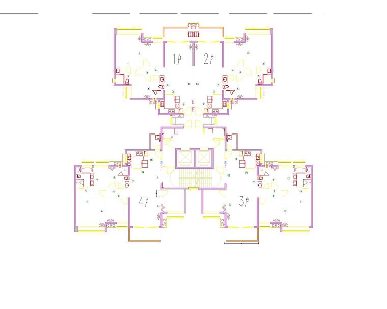 全套住宅建筑施工资料下载-[国企]全套住宅楼砌体排砖CAD施工图 11P