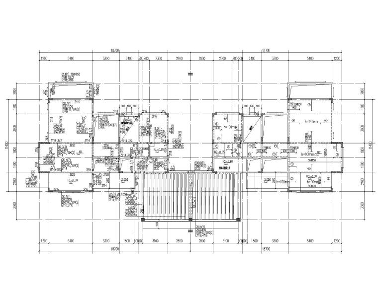 总平场地施工图资料下载-多层异形柱框架别墅结构施工图