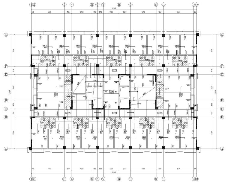 高层钢结构框架施工图资料下载-高层框架结构商务楼结构施工图