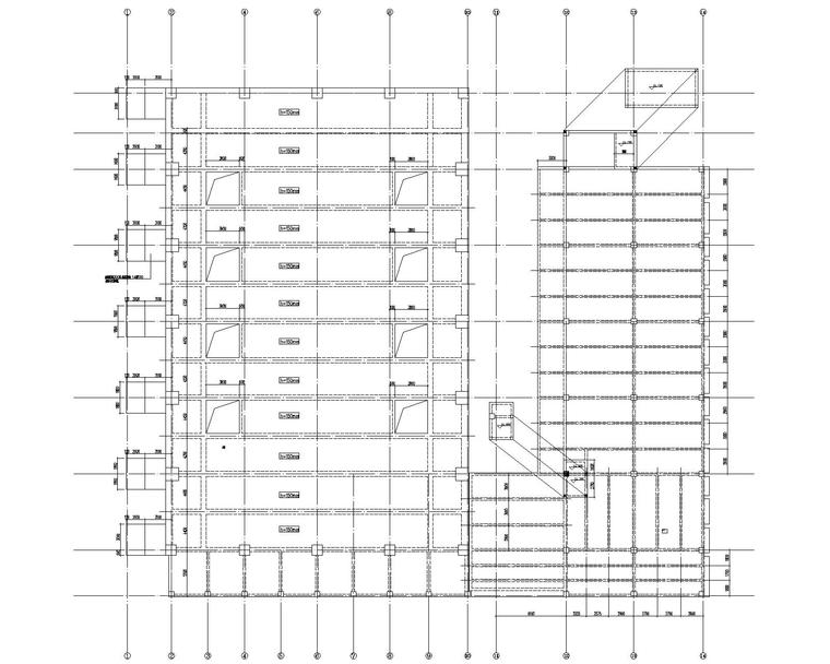 框架结构结构布置图免费资料下载-框架结构产业中心办公楼结构施工图