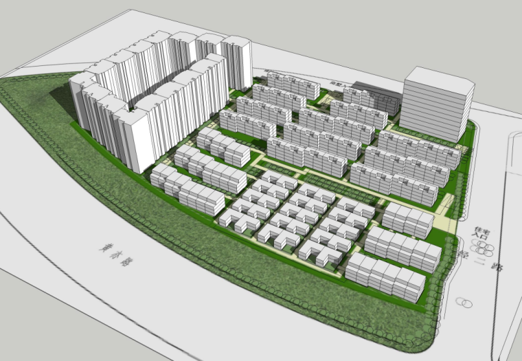 LOFT建筑平面资料下载-[北京]联排+商墅+LOFT+限价房建筑规划设计