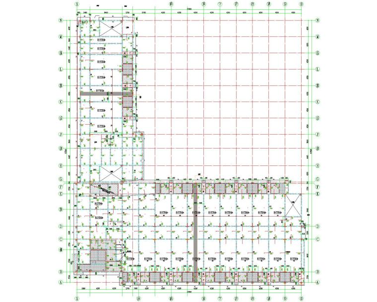 四层宿舍楼建施结施资料下载-四层框架戒毒所住院及病残康复楼结施