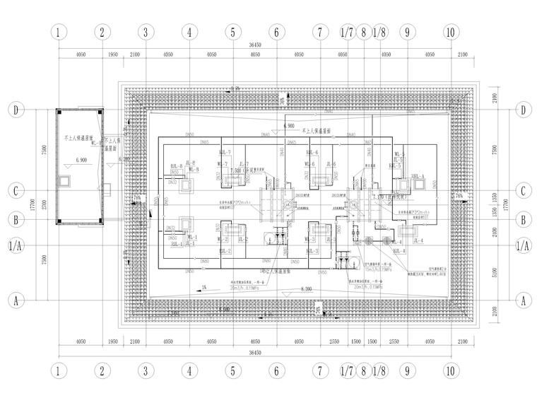 强制隔离戒毒所施工图资料下载-强制隔离戒毒所备勤宿舍给排水施工图