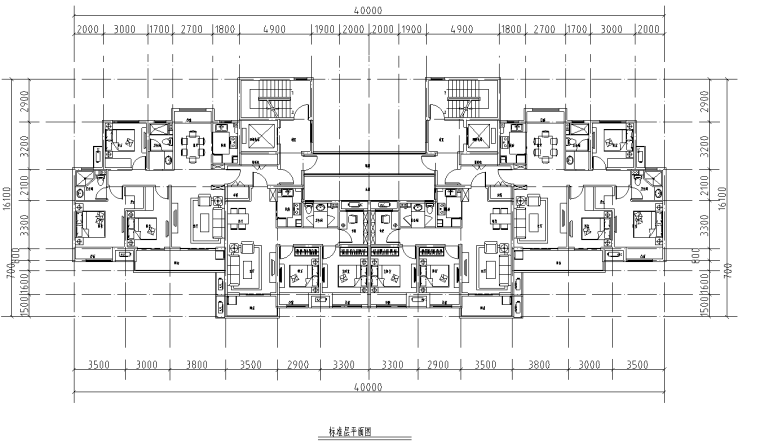 120平方洋房户型资料下载-3F高层120+90平方户型图设计