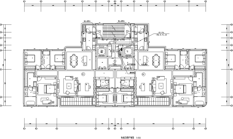 城市综合体设计cad图资料下载-中铁丨贵州城市综合体高层住宅电气施工图