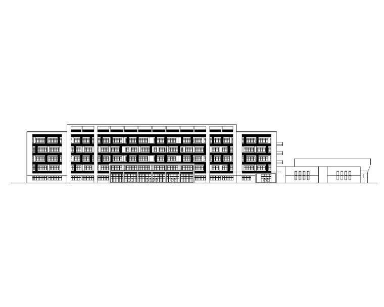 教学楼钢筋表资料下载-[四川]职业学院多层教学楼建筑施工图CAD