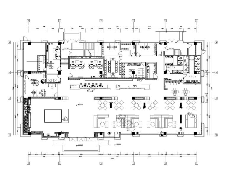 客厅室内施工高清图资料下载-[广东]售楼部室内设计施工图CAD+高清效果图