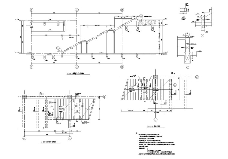 公共建筑平面图剖面图资料下载-地铁楼梯详图平面图剖面图2020CAD