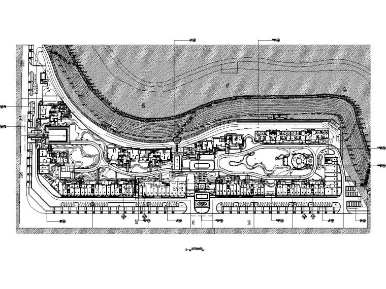 中式池塘景观施工图资料下载-[湖南]现代中式高档住宅全套景观施工图2020