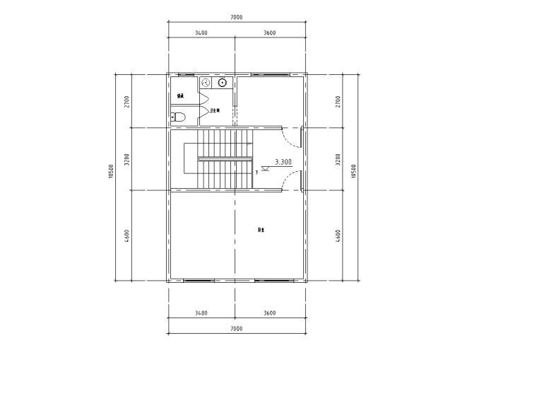 山地别墅紧凑型联排150平户型图设计2020 (4).png