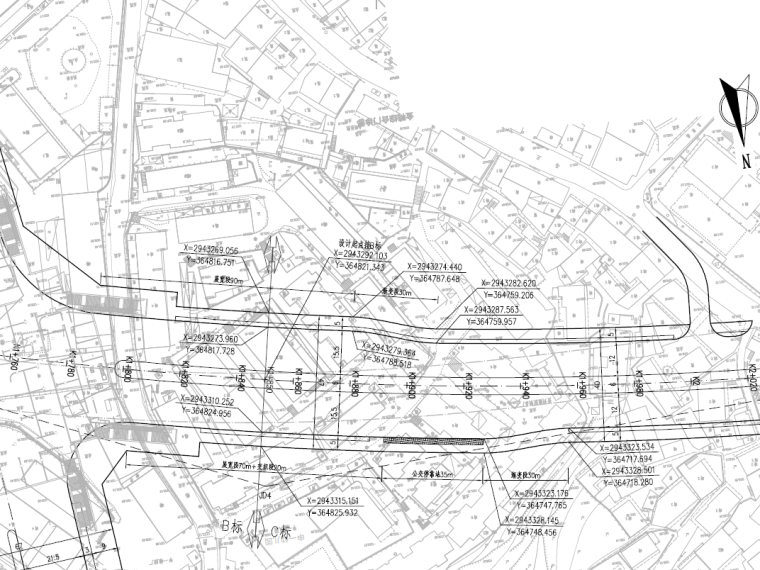 道路六车道平面详图资料下载-双向六~八车道城市主干路道路工程图纸