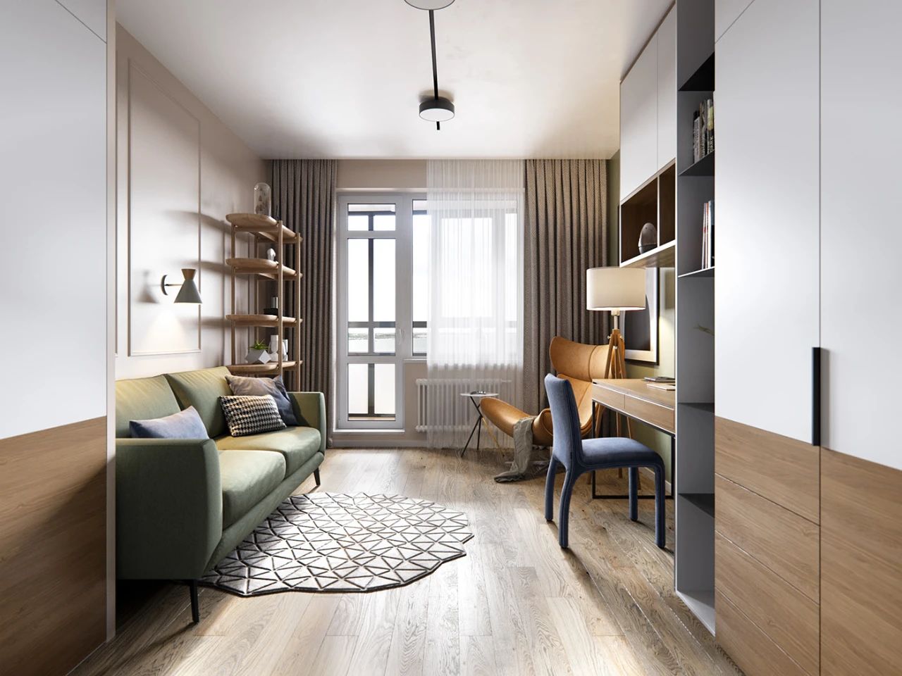 现代温馨色彩的居住空间-家装住宅装修设计案例-筑龙室内设计论坛