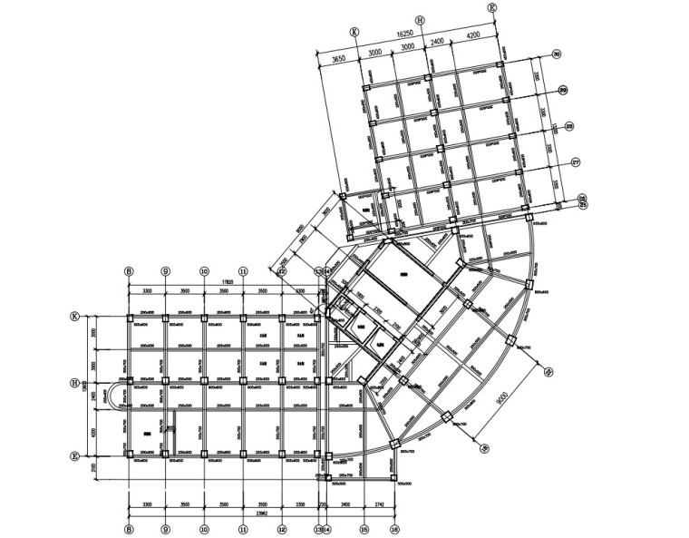 16米跨框架结构资料下载-[长沙]16层框架结构戏剧中心初设结构图纸