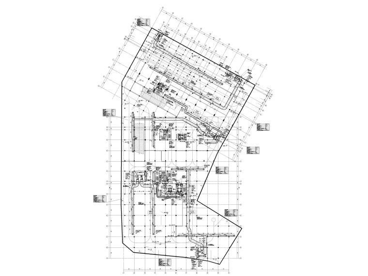 工业园室外工程资料下载-食品工业园地下室施工图（暖通）