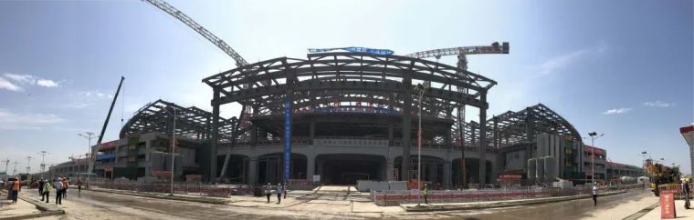 全亚洲最大高铁站—雄安站钢结构建设过程_16