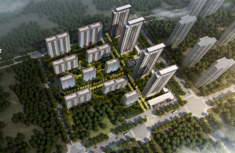 平墅生活建筑方案资料下载-[湖北]现代轻奢-墅质生活住宅区规划方案
